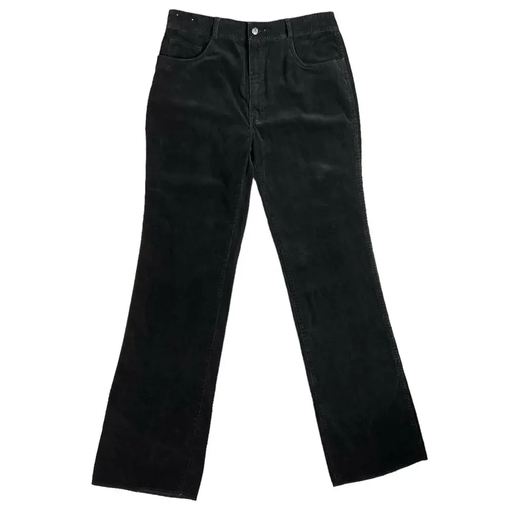 Vintage JORDACHE Pants Men's Corduroy Cords Cotton Black 34
